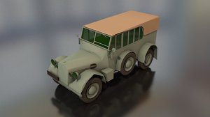 3D horcher military vehicle