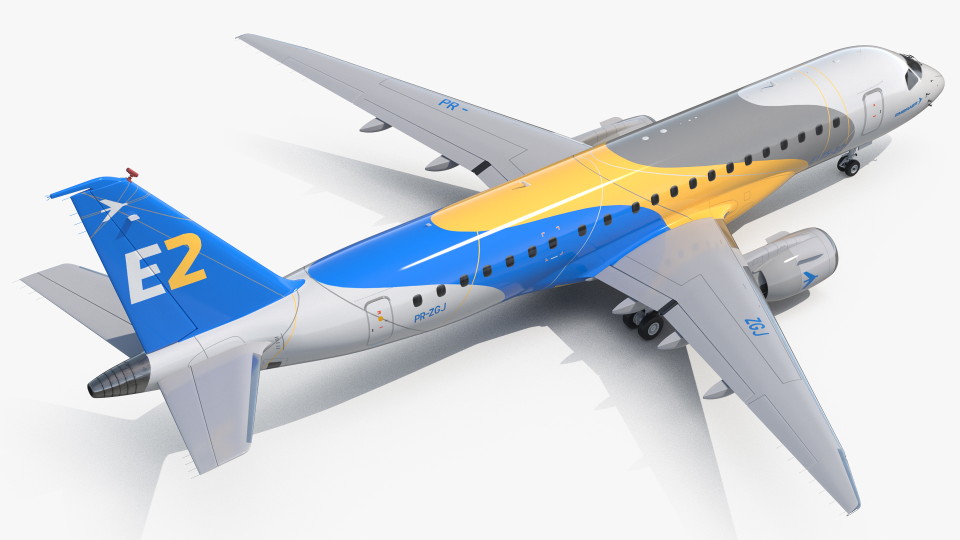 3D embraer e-jet e175-e2 jet - TurboSquid 1445889