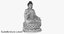 3D buddha statue