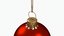 christmas ball red glossy 3D model