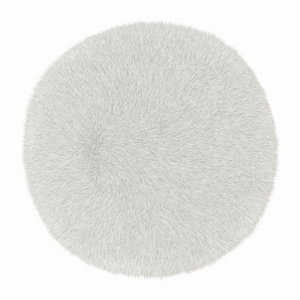 wool white sheepskin rug model