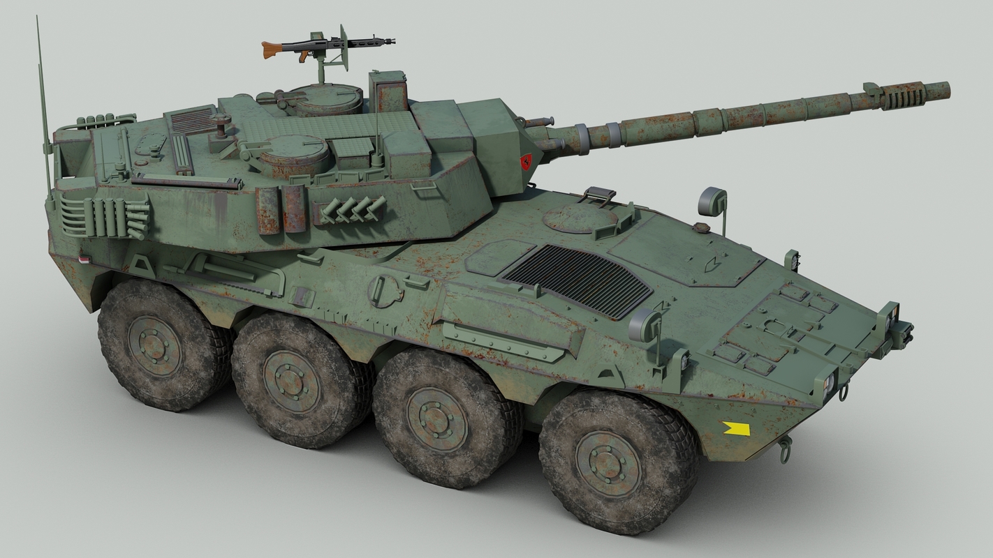 3d model centauro tank destroyer vehicle