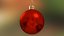 christmas ball red glossy 3D model
