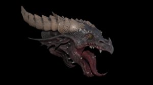 3D dragon head