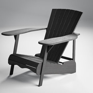 adirondack chair 3D