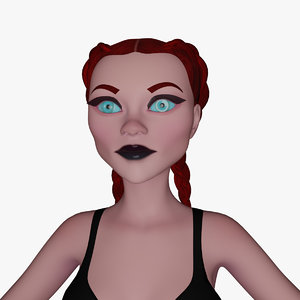 3D wicca stylized character