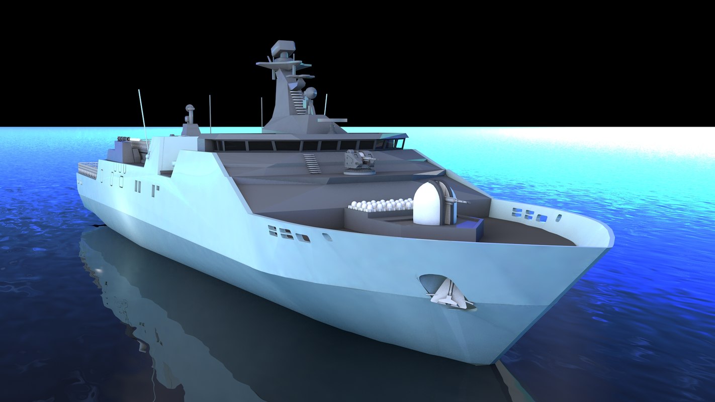 3D Warship Military Model - TurboSquid 1446619