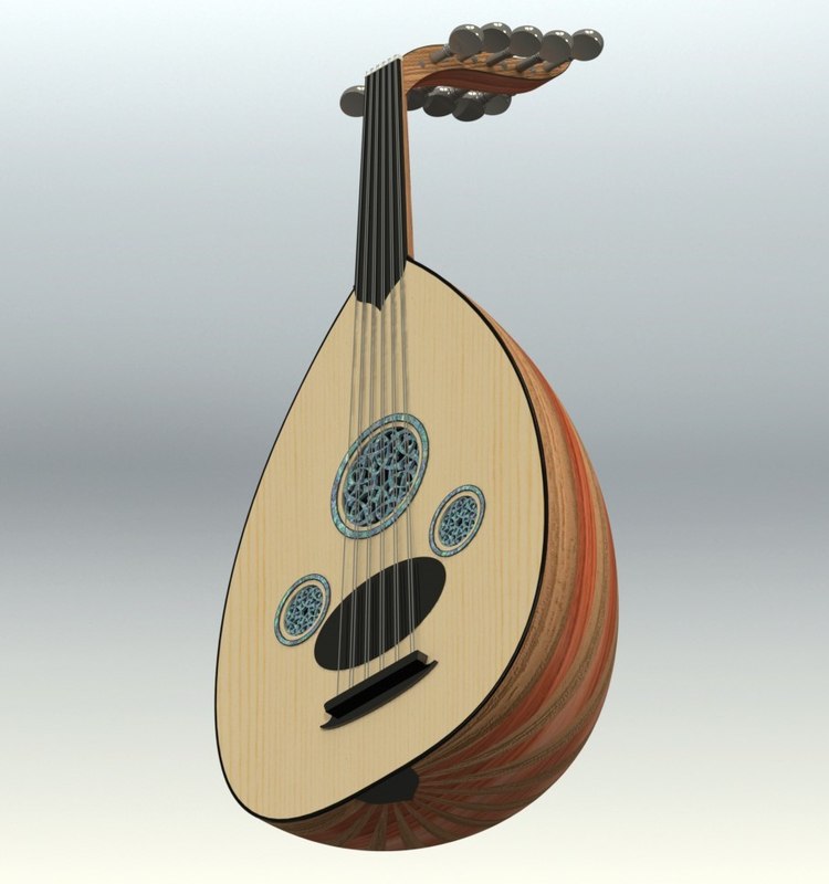Oud instrument 3D model TurboSquid 1446689
