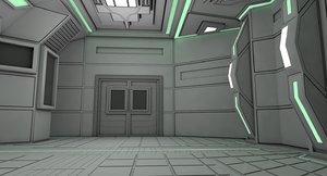 3D model sci fi room