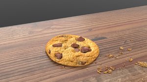 3D plate chocolate cookies table