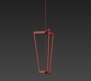 tube chandelier michael anastassiades 3D model