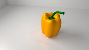 3D bell pepper 1 - model