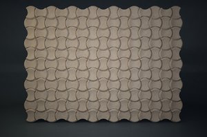 3D decor wall pattern model