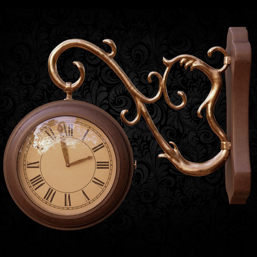 Wall clock hook 3D TurboSquid 1447380