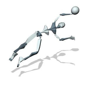 Football player goal flying save type 2