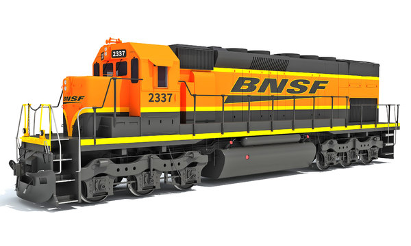 locomotive bnsf 3D model