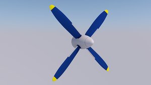 3D airplane propeller