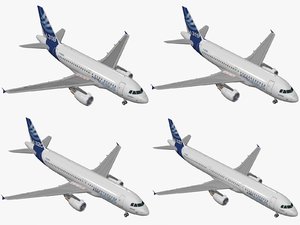 3D airbus a320 family house