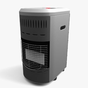 gas heater 3D model