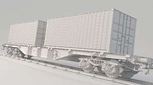 container train 3D model