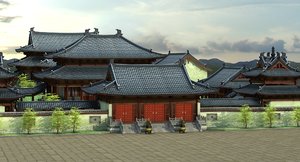 ancient chinese building model