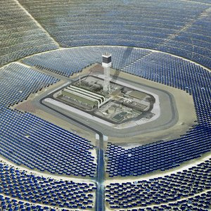 ivanpah solar power facilities 3D model
