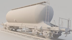 3D train tank tanker