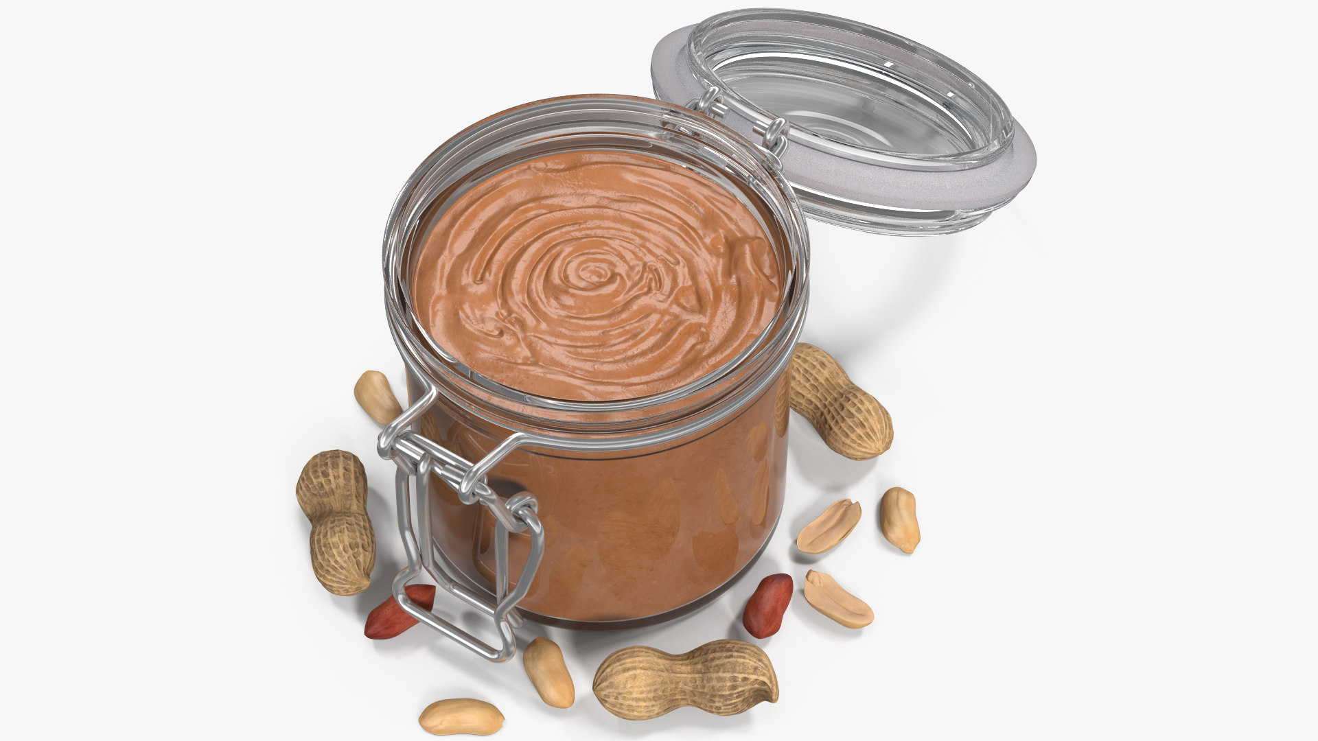 Download 3D peanut butter glass jar - TurboSquid 1447965 Yellowimages Mockups