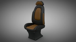 sci-fi truck seat 3D model