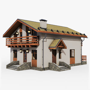 gameready cottage 2 3D model