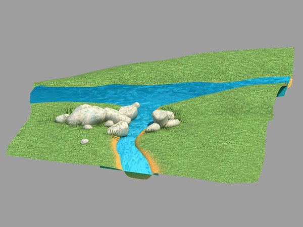 3d河模型