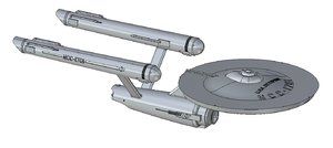 ncc 1701 enterprise 3D
