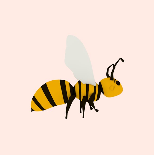 蜂のキャラクター3dモデル Turbosquid