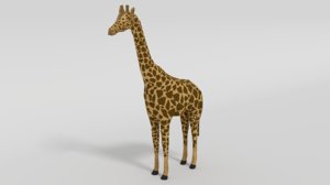 giraffe nature 3D model