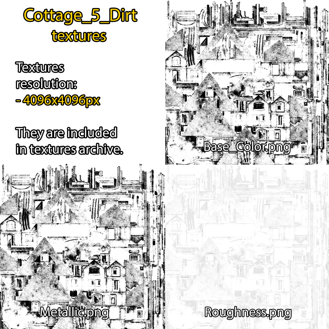 Gameready cottage 5 house 3D model TurboSquid 1448458