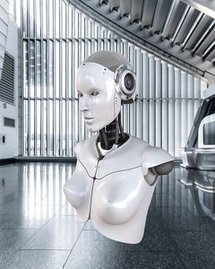 3D robot artificial intelligence model