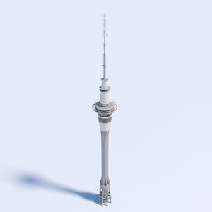 sky tower auckland - 3D model