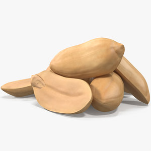 peanuts peeled 2 3D model