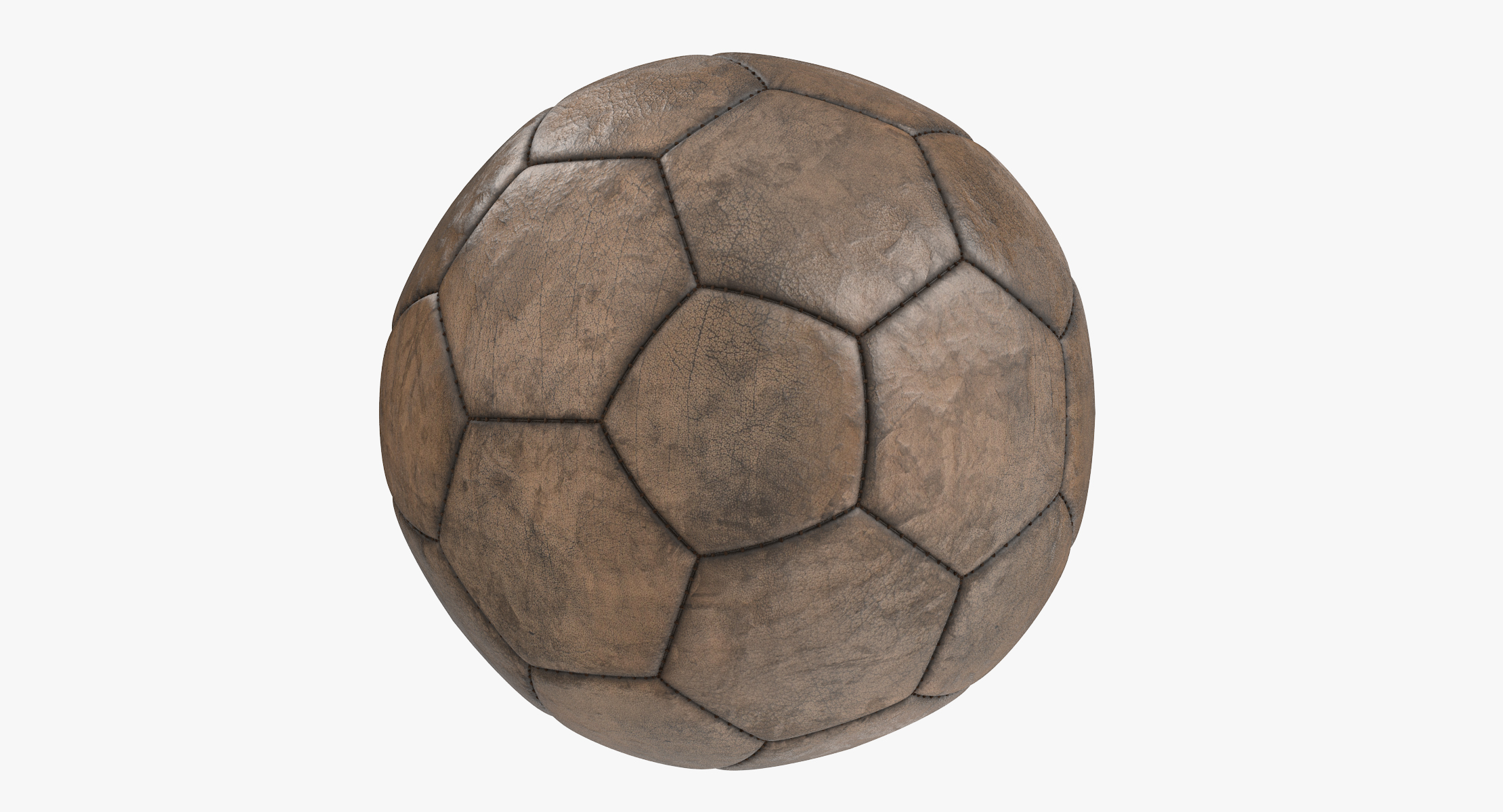 old leather ball 3d model