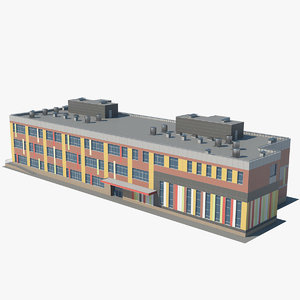 3D model school building