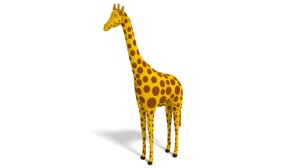 cartoon giraffe toon model