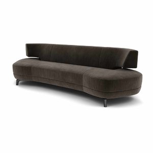 3D sofa curve minimalistic