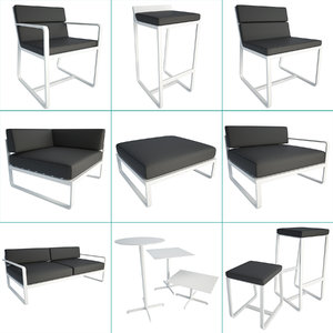 3D sit metallic outdoor furniture chair