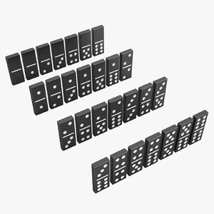 domino knuckles set 3D model