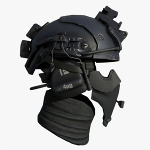 scifi helmet 2 3D model