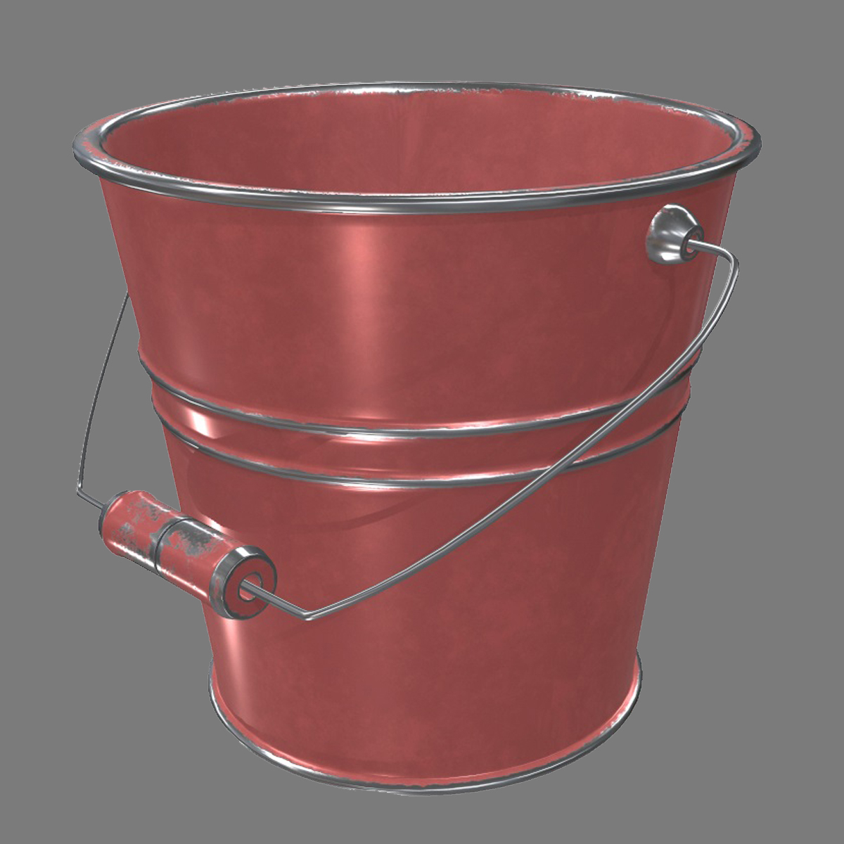 Eimer Rot 3D Modell TurboSquid 1449147