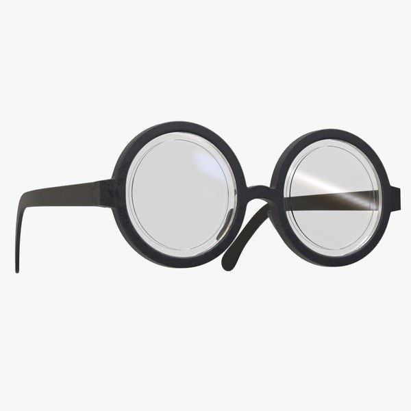 3D nerd geek eyeglasses