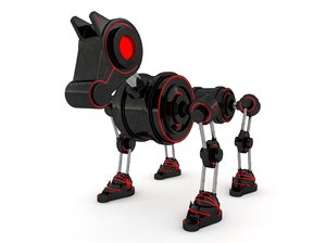 3D robot dog model