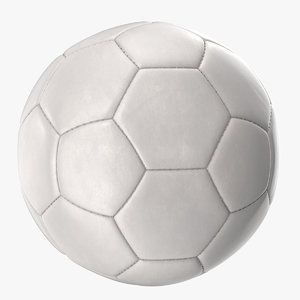 3D new white soccer ball model