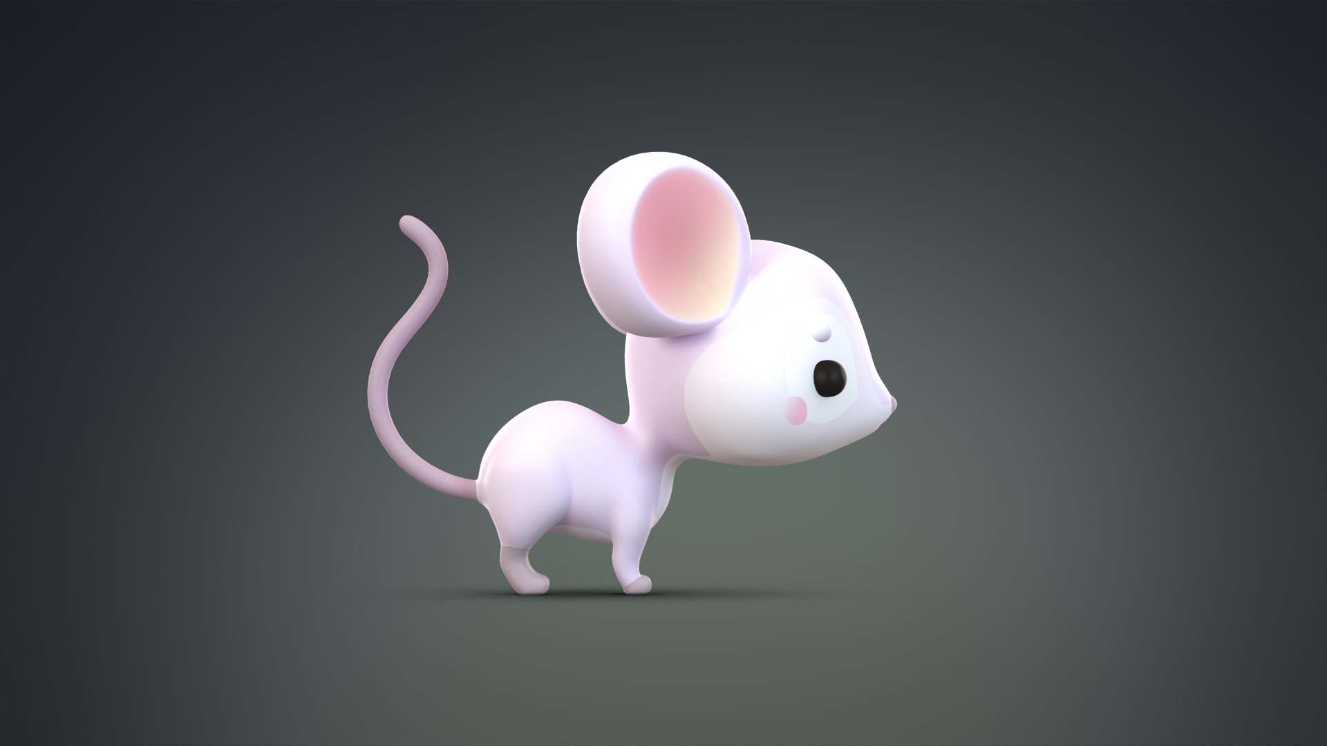 Cute cartoon mouse rat 3D - TurboSquid 1449474